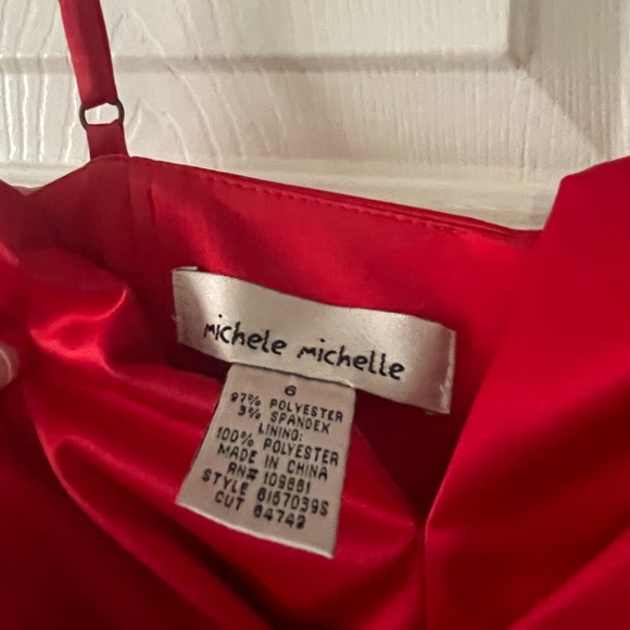 Vintage Red Cocktail Dress - Picture 4 of 4